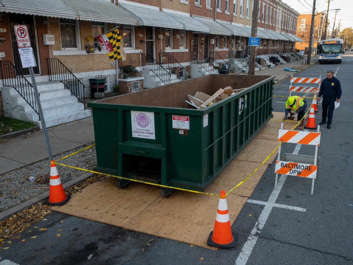Baltimore Dumpster Permit Rules for Street Placement