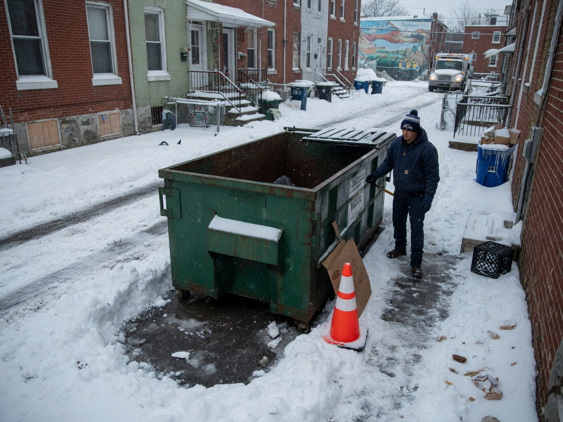 Winter Dumpster Access Tips for Baltimore Neighborhoods